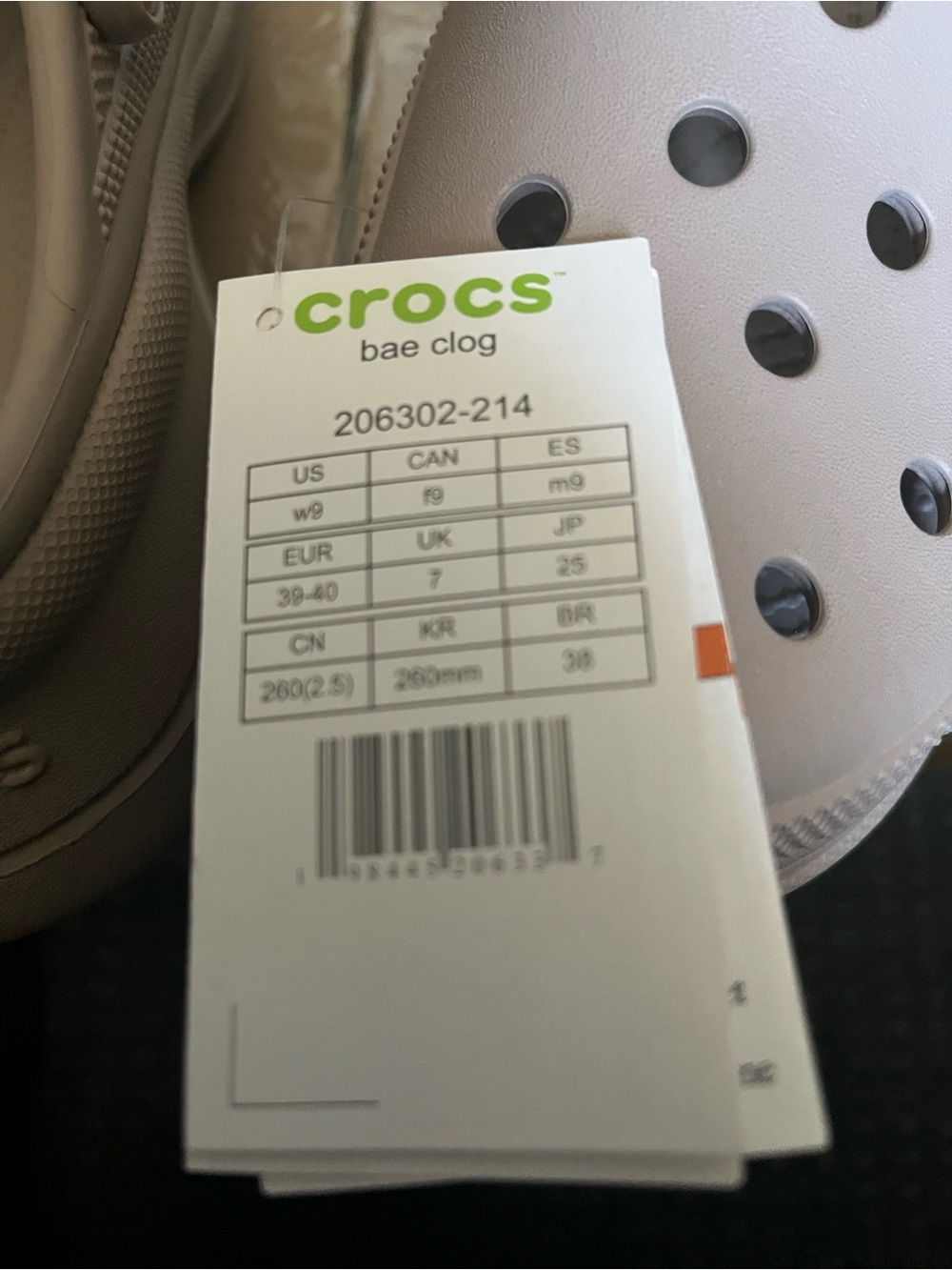 NWT CROCS Bae Woman Tan Color Clog  . - Picture 9 of 13